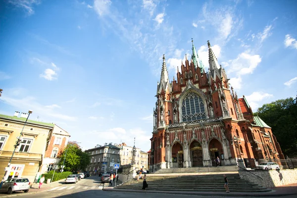 Kościół st joseph – zabytkowy kościół rzymskokatolicki w południowo środkowej części Kraków — Zdjęcie stockowe