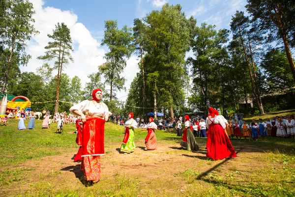 La gente local celebró el Día de Ivan Kupala — Foto de Stock