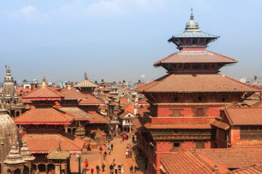 durbar Meydanı (basantapur), Katmandu, nepal'Üstten Görünüm.