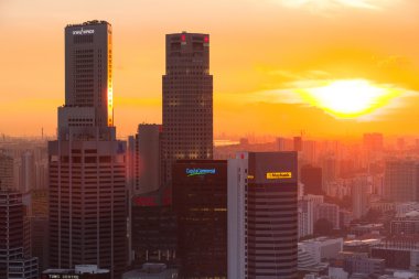 Singapur üzerinde çatı marina defne otel kenti
