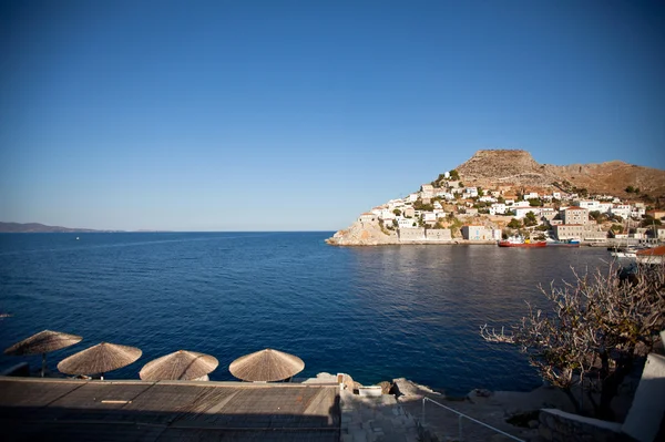 Άποψη της πόλης της Ύδρας στην Σεπ 25, 2012 στην Ύδρα, Ελλάδα. — Φωτογραφία Αρχείου