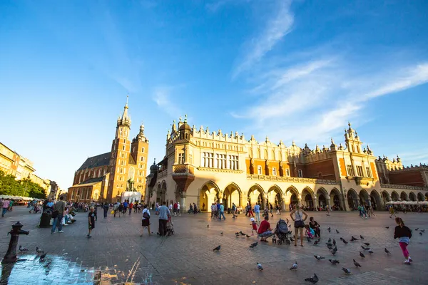 Hauptplatz in Krakau — Stockfoto