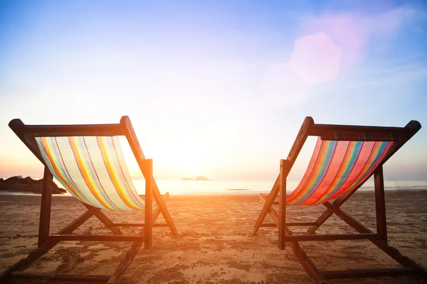 Beach chairs — Stock Photo, Image