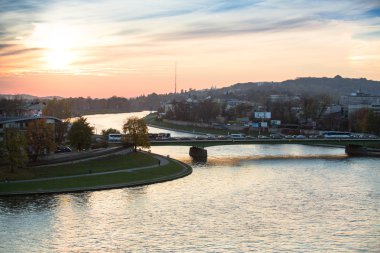 Krakow 'daki tarihi şehir merkezi