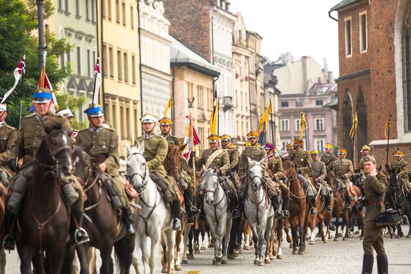 Centrum van de historische stad Krakau — Stockfoto