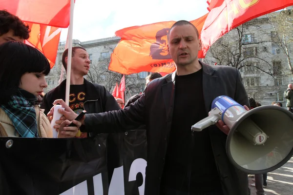 抗议弗拉基米尔 · 普京 — 图库照片