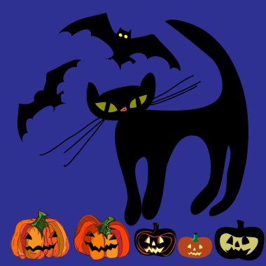 Cadılar Bayramı vektör ayarla