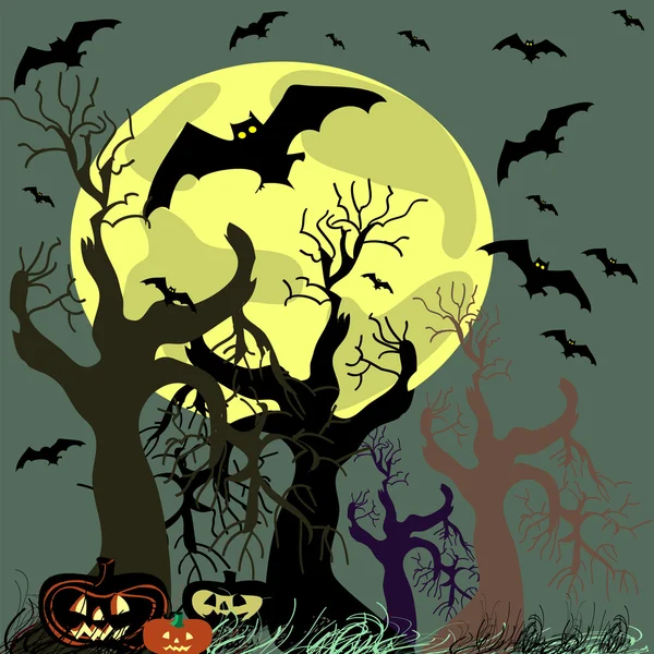 Vector halloween fondo . — Archivo Imágenes Vectoriales