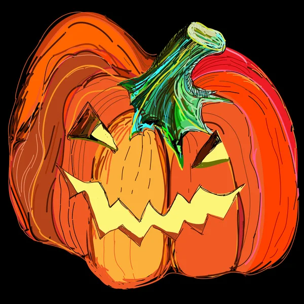 Calabaza de Halloween — Vector de stock