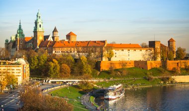 Vistula Nehri Krakow, Polonya.