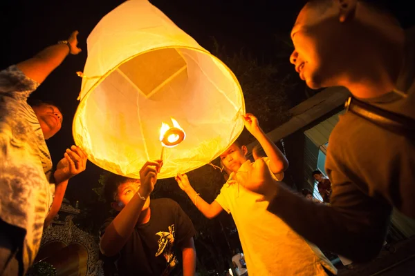 Új év ünnepségsorozat, chiangmai, Thaiföld. — Stock Fotó