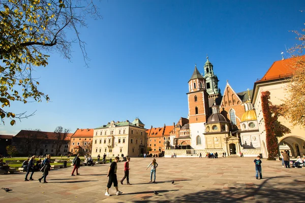 Königspalast in Wawel in Krakau — Stockfoto