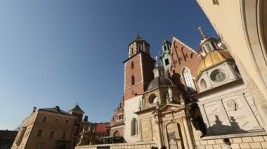 Krakow, Polonya wawel Royal palace.