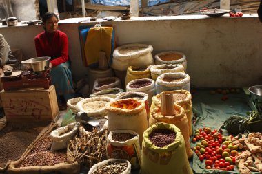 Satıcı gangtok piyasada
