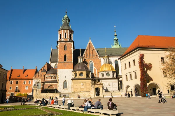 Königspalast in Wawel in Krakau — Stockfoto