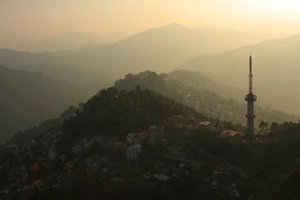 Vista sobre Gangtok — Foto de Stock