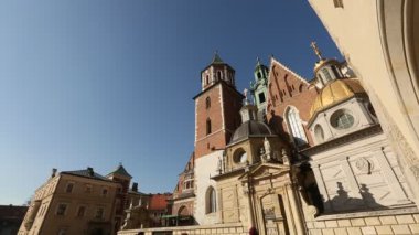 Krakow, Polonya wawel Royal palace.