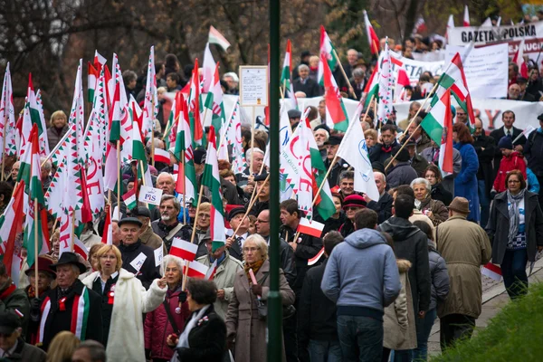 Nationaler Unabhängigkeitstag in Polen — Stockfoto