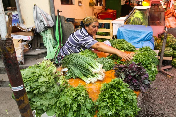 Продажа сельскохозяйственной продукции — стоковое фото