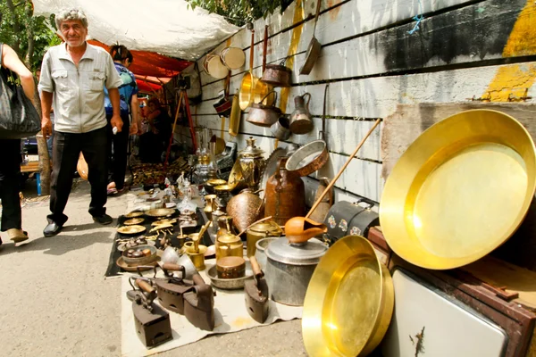 An unidentified seller — Stock Photo, Image