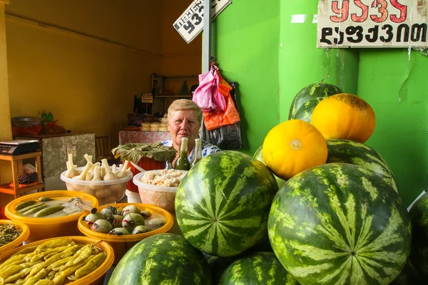 Vendita di prodotti agricoli — Foto Stock