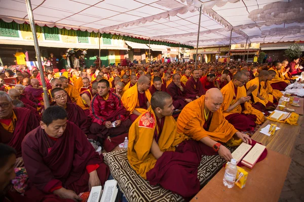 Buddhistiska munkar — Stockfoto