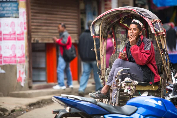 Nepali rickshaw — Stock Photo, Image