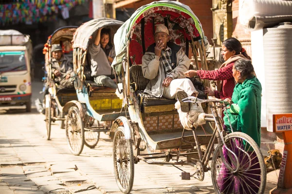 Rickshaw nepalí — Foto de Stock