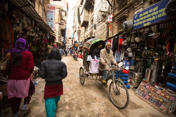 Nepali rickshaw — Stock Photo, Image