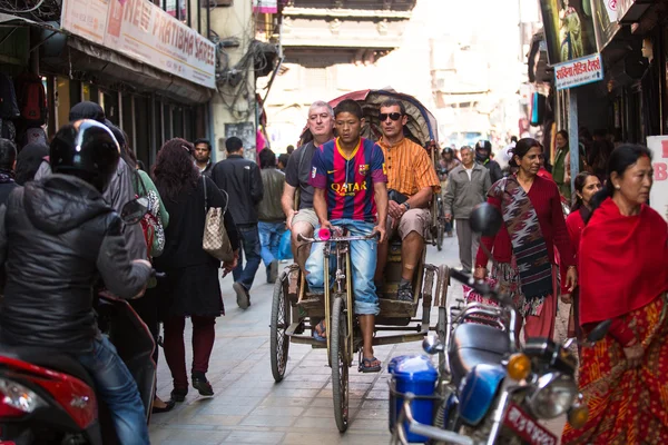 Nepali rickshaw — Stock Photo, Image