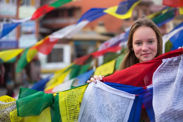 Buddhist prayer flags — Stock Photo, Image