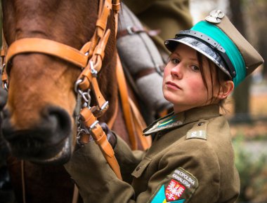 kimliği belirsiz katılımcıları Ulusal Bağımsızlık günü kutlayan bir RP