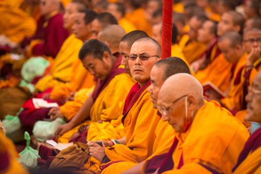 Tibetan Buddhist monks clipart