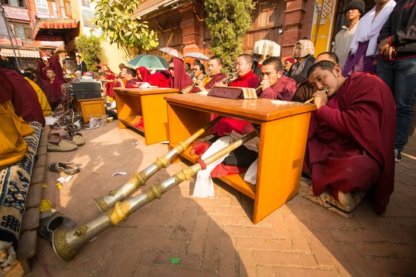 Buddhist monks — Stock Photo, Image