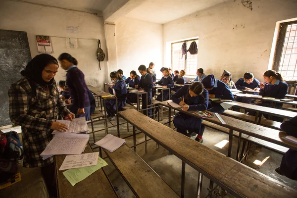 Kinderen in de les — Stockfoto