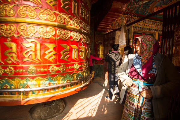 Gran oración budista tibetana — Foto de Stock