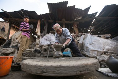 Tanımlanamayan Nepal adam