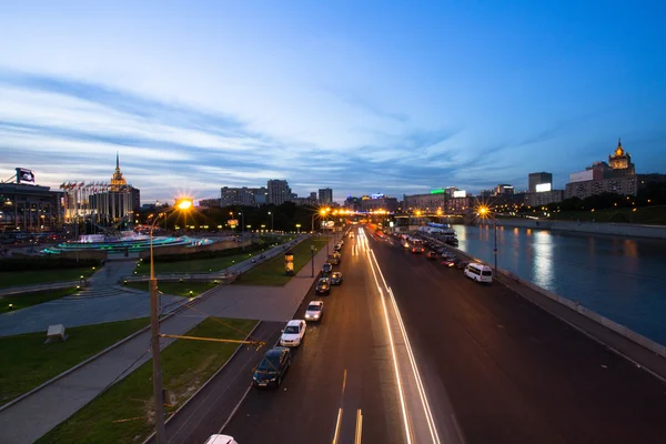 Dijk van de rivier de moskva — Stockfoto