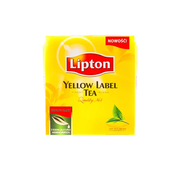 Thé Lipton étiquette jaune — Photo