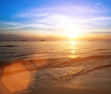 siam coast Körfezi üzerinde güzel gün batımı