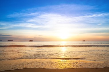 siam coast Körfezi üzerinde güzel gün batımı