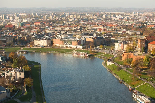 Vista del río Vístula en Polonia — Foto de Stock