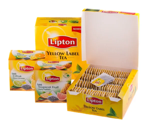 Embalagens de chá — Fotografia de Stock