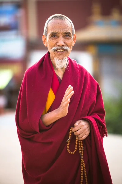 Portrait of unidentified monk — Stock Photo, Image