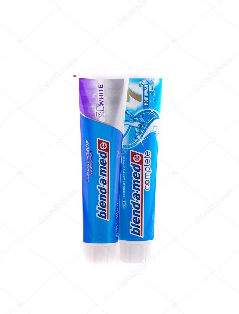 Packs toothpastes Stock Editorial Photo © dimaberkut 41443201