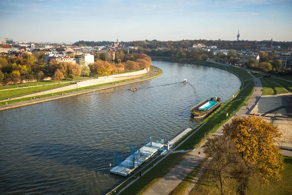 Vista aérea del río Vístula — Foto de Stock