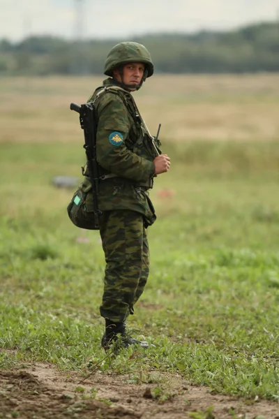 Tijdens commandopost oefeningen — Stockfoto