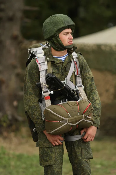 Tijdens commandopost oefeningen — Stockfoto