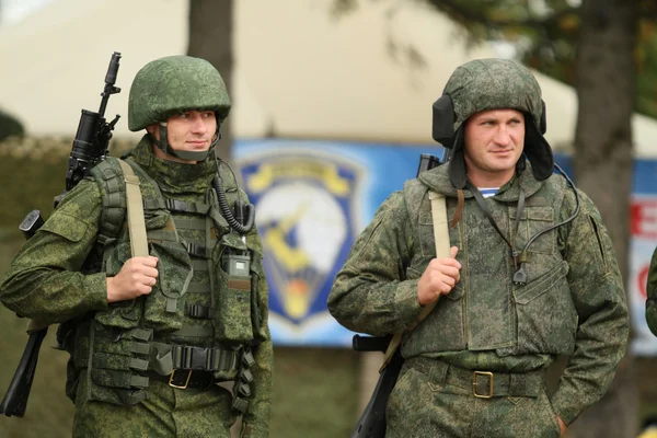 During Command post exercises — Stock Photo, Image