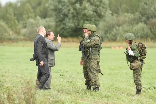 Pendant les exercices du poste de commandement — Photo